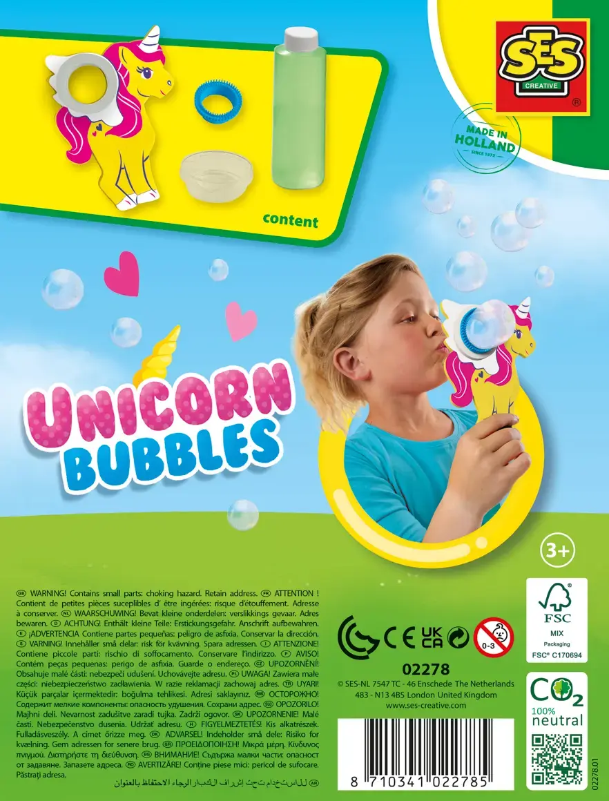 TEKA Unicorn Bubbles 200 ml burbuļu šķīdums Photo 3