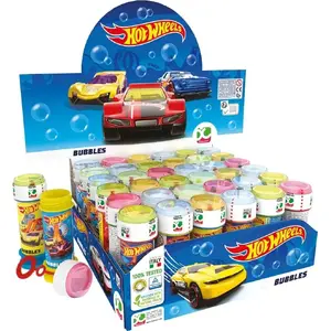 Burbuļu šķidrums DULCOP Hot Wheels 60 ml, iepakojumā 36 gab. — bērnu burbuļu šķidrums