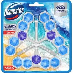 Tualetes podsējs Domestos Power 5 50 g Ocean — 3 gab.