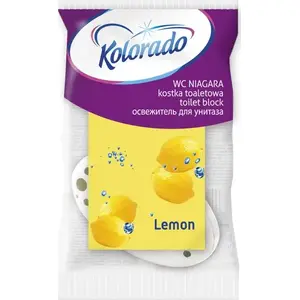 Toilet Block Kolorado Niagara Lemon 35 g — Kolorado toilet cleaner block, universal