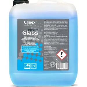 Glass cleaner Clinex PROFIT Glass 5L — concentrated cleaner for windows, mirrors, glass and stainless steel