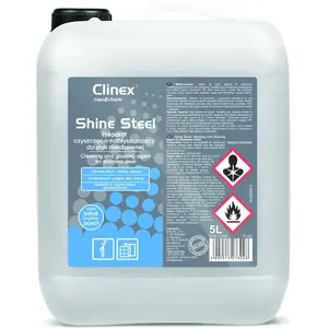 Средство Clinex Shine Steel 5 л — очиститель для нержавеющей стали, 5 л