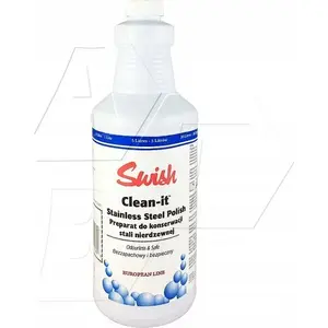 Полироль для нержавеющей стали Swish STAINLESS STEEL POLISH 1 л — на масляной основе, без запаха, чистящее и защитное средство