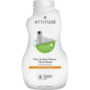 Средство для мытья полов Attitude ATT05101 1050 мл — для дерева и терракоты, аромат цедры лимона