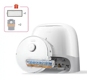 Robots putekļusūcējs Roborock Qrevo Curv 2 FlowX Balts 5200 mAh 228 min Darbības laiks Mitrā uzkopšana 65 dB