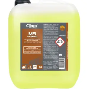 Средство для мытья сильно загрязнённых полов Clinex M9 Strong 10 л — концентрат для уборки