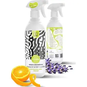 Glass and Mirror Cleaner Klareko Płyn do Szyb Lśniące Szyby i Lustra 500 ml (Lavender & Sweet Orange)