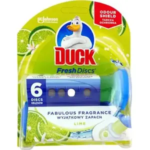 Tualetes trauka želejas disks duck Lime 36 ml — tualetes tīrīšanas līdzeklis