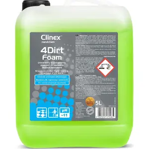 Пенная чистящая смесь Clinex 4Dirt Foam 5 л — средство для удаления жирных загрязнений, Clinex