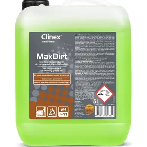 Концентрированное средство Clinex 4Dirt 5 л — удаление жировых загрязнений, для полов и поверхностей