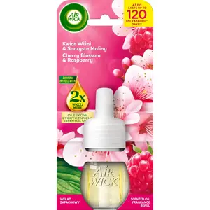 Заправка для электрического освежителя воздуха No name AIR WICK Essential Oils Цветок вишни и сочная малина 19 мл