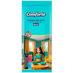 Влажные салфетки COMFORTE для мебели, 70 шт., без бренда