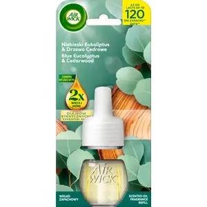 Картридж для электр. освежителя воздуха No name AIR WICK Essential Oils Синий Эвкалипт и Кедр 19 мл