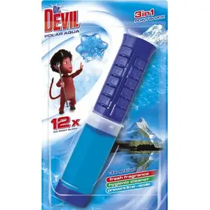 Toilet Bowl Gel Freshener Dr Devil Polar Aqua — gel discs for WC, fragrance Polar Aqua
