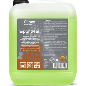 Средство для мытья и ухода за полами Clinex Sposrthall 5 л — концентрированный очиститель