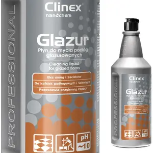 Средство для мытья полов и плитки Clinex Glazur 1 л — Clinex, жидкое средство для полов, плитки и камня