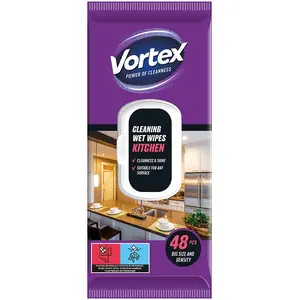 Влажные кухонные салфетки Vortex, 48 шт. — No name (42400700)