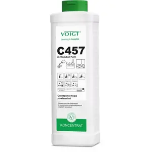 Tīrīšanas līdzeklis VOIGT C457 ULTRACLEAN PLUS 1 L — intensīvais virsmu tīrītājs