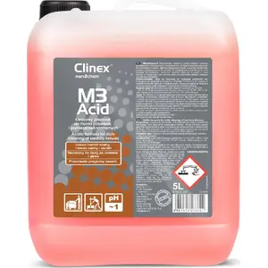 Концентрат Clinex M3 Acid 5L — кислый моющий раствор для ванных и санузлов