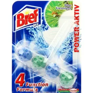 Tualetes bloks Bref Power Active Pine Freshness, 4 gab., daudzkrāsains