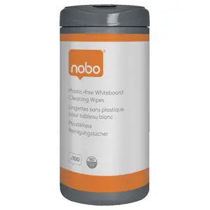 Салфетки для досок NOBO 1915713 — без пластика, 100 шт., 80×80×170 мм