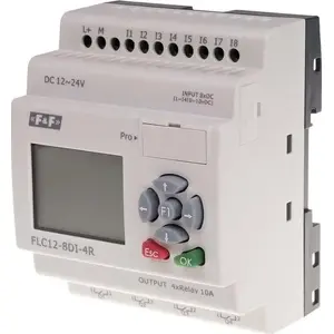 Programmable Controller FF FLC12-8DI-4R 12–24V DC, 8 digital inputs, 4 relay outputs