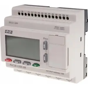 Programmable Controller FF FLC18-12DI-6R 12–24VDC, digital inputs and relay outputs