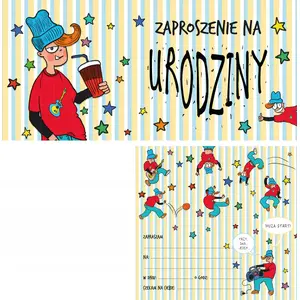 HENRY Birthday Invitations for Boys, Pack of 5 (designed for children's birthday parties)