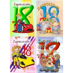 Приглашение Top Graphic на 18-летие, с блёстками, набор 10 шт.