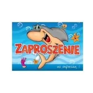 Birthday invitation card KUKARTKA ZZ-035 — single folded design, decorative print