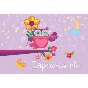 Invitation cards KUKARTKA ZZ-070 Sówka set of 5