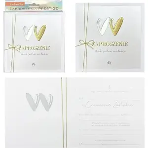 Wedding Invitation Cards KUKARTKA Zaproszenie Ślub 5 pieces