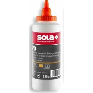 Chalk Powder for Line Marking SOLA KREDA W PROSZKU CPO 230 Orange 230 g
