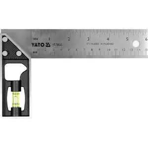 Square YATO YT-70843 stainless steel 1.2 mm 1 pc measuring square