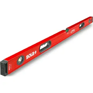 Уровень Sola Big Red 3 1500 мм, SOLA 01219501, алюминиевый измерительный уровень