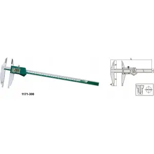 Цифровой штангенциркуль INSIZE 1171-300, диапазон 300 мм, питание 3V, интерфейс передачи данных