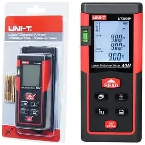 Laser distance meter Unit UT390B+ — handheld 40 m range, laser distance measurer