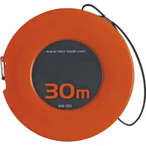 Measuring tape NEO tools 30 m steel tape model 68-130 with durable metal case
