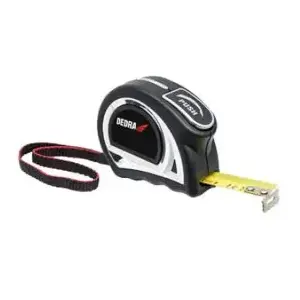 Tape measure Dedra M376P 16 mm blade width, 3 m length, auto-lock, belt hook