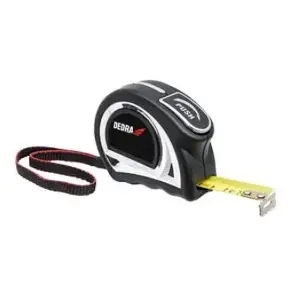 Tape measure Dedra M576P 19 mm blade width, 5 m length, auto-lock, strap hanger