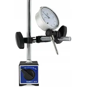 Dial Indicator with Stand Silver model 11601 – mechanical clock-style gauge with mounting tripod