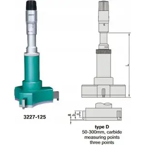 Штангенциркуль INSIZE 3-точечный аналоговый 100–125 мм, модель 3227-125