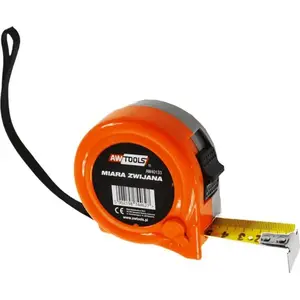 Tape measure AWTools AW40132 — 19 mm blade, 5 m length, metal case
