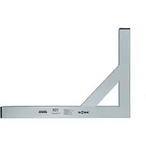 Słowik angle square with cross bar 100 x 50 cm model 50101, construction measuring tool