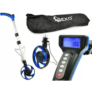 Distance Measuring Wheel GEKO model with LCD display, range 0.1–10,000 m, 10 cm accuracy