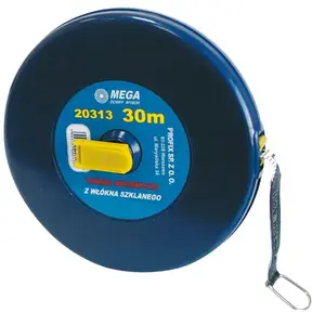 MEGA measuring tape fiber glass 20 m closed case model 20312