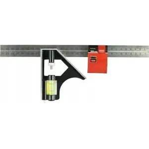 Multifunction Angle Ruler Expert+ MN-83-030 300 x 100 mm with Sliding Arm and Spirit Level