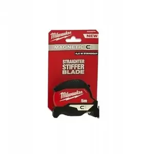 Tape measure MILWAUKEE 5 m x 30 mm Magnetic nylon blade, black-red
