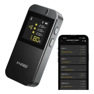 Laser rangefinder distance meter Słowik FNIRSI for length, area, volume, Pythagoras, units ft/in/m, black