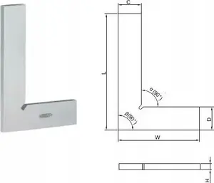 INSIZE Angle Plate KATOWNIK 100×70 MKSA Class 0 (MPN 4791-100)